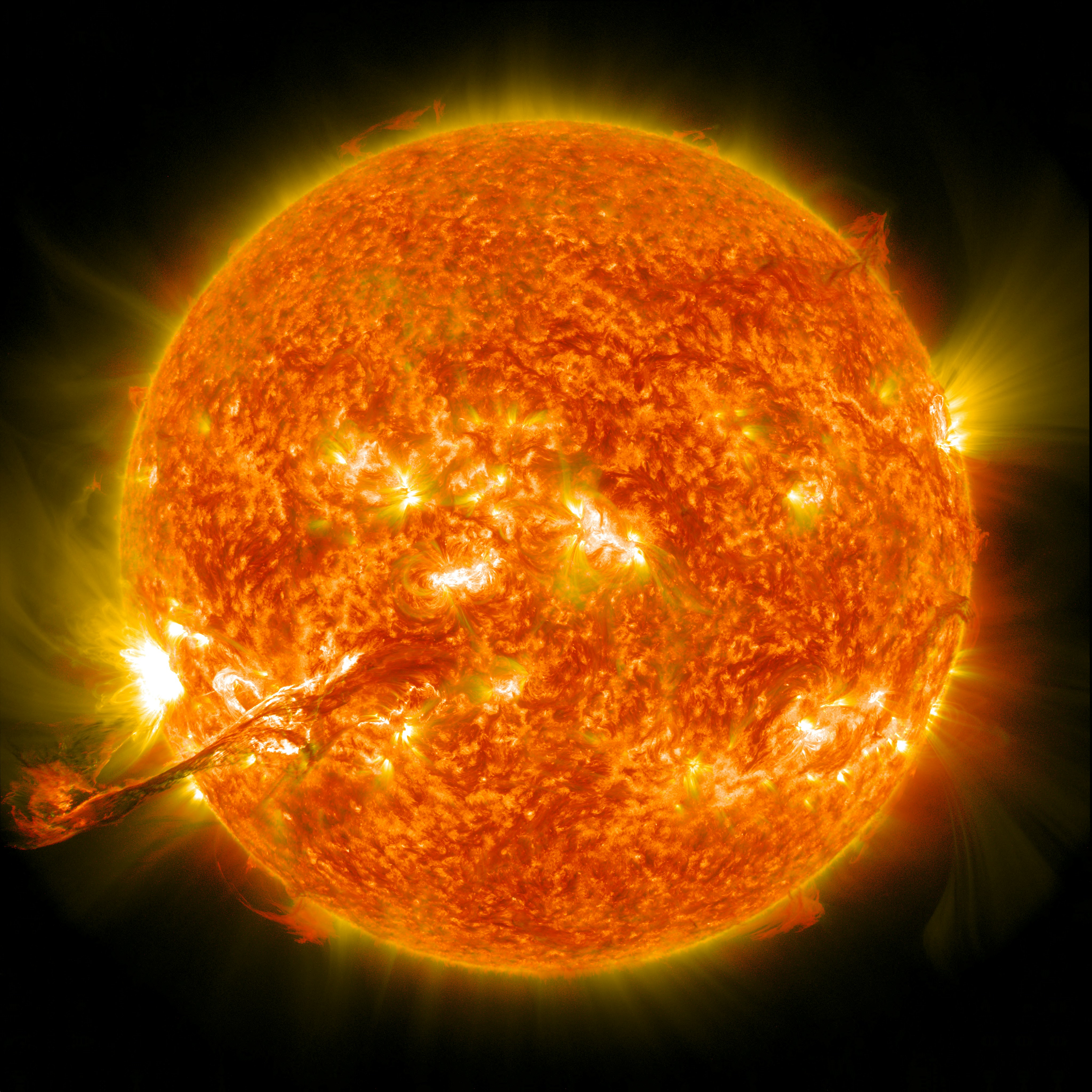 The sun.